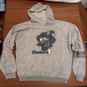 Vintage Retro Dallas Cowboys Hoodie Size XL By Garan